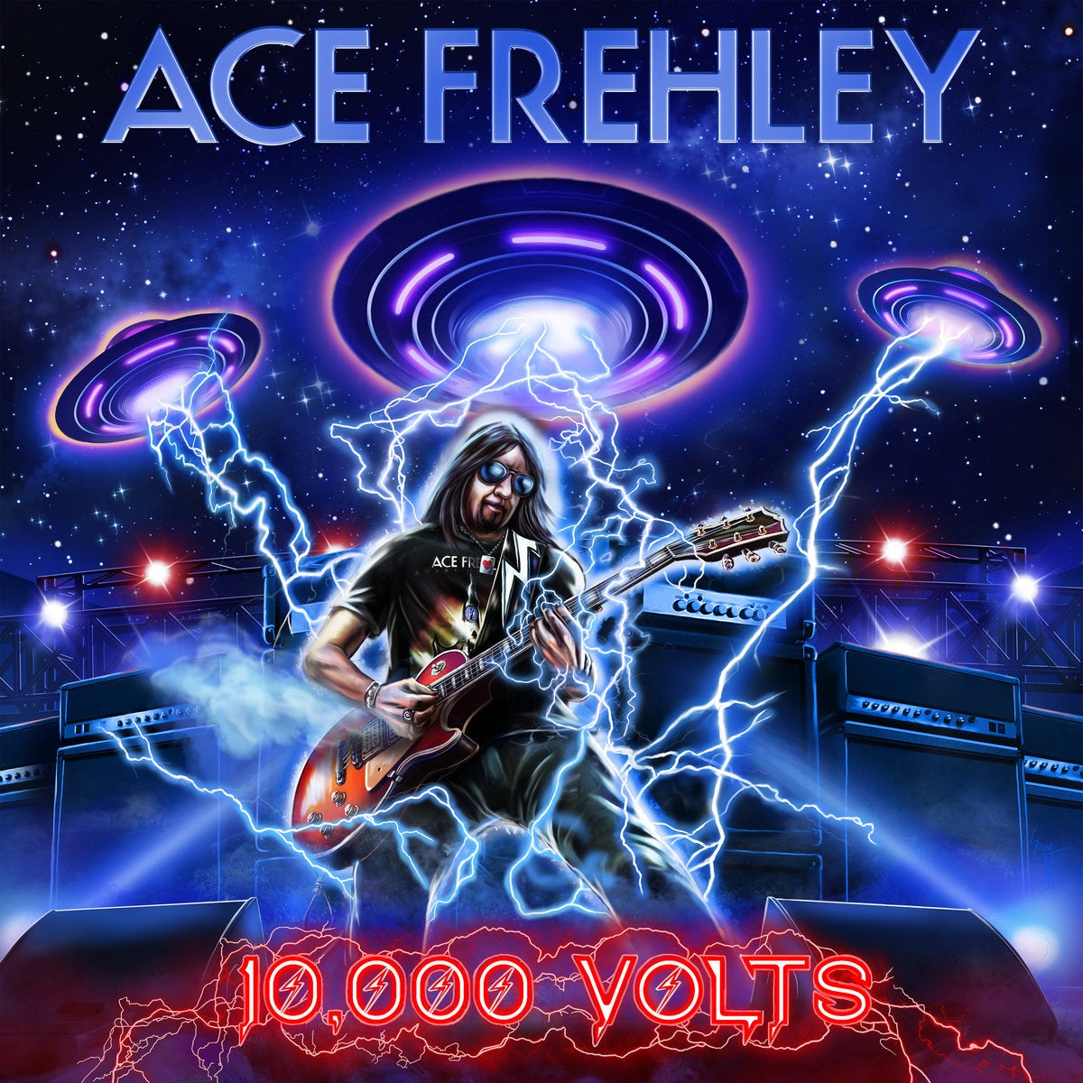 Frehley, Ace - 10,000 Volts (Ltd. Ed. 180g Indie Exclusive Colour In Colour Splatter vinyl gatefold with download card) - Vinyl - New