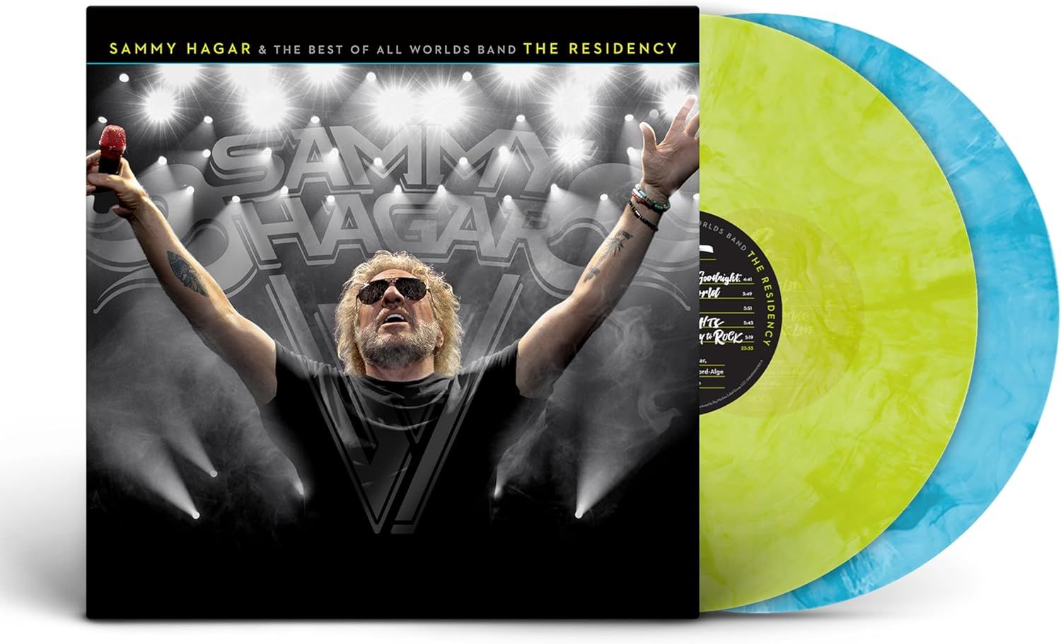 Hagar, Sammy & The Best Of All Worlds Band - Residency, The (2LP Amplified Lime & Reverb Blue vinyl gatefold) - Vinyl - New