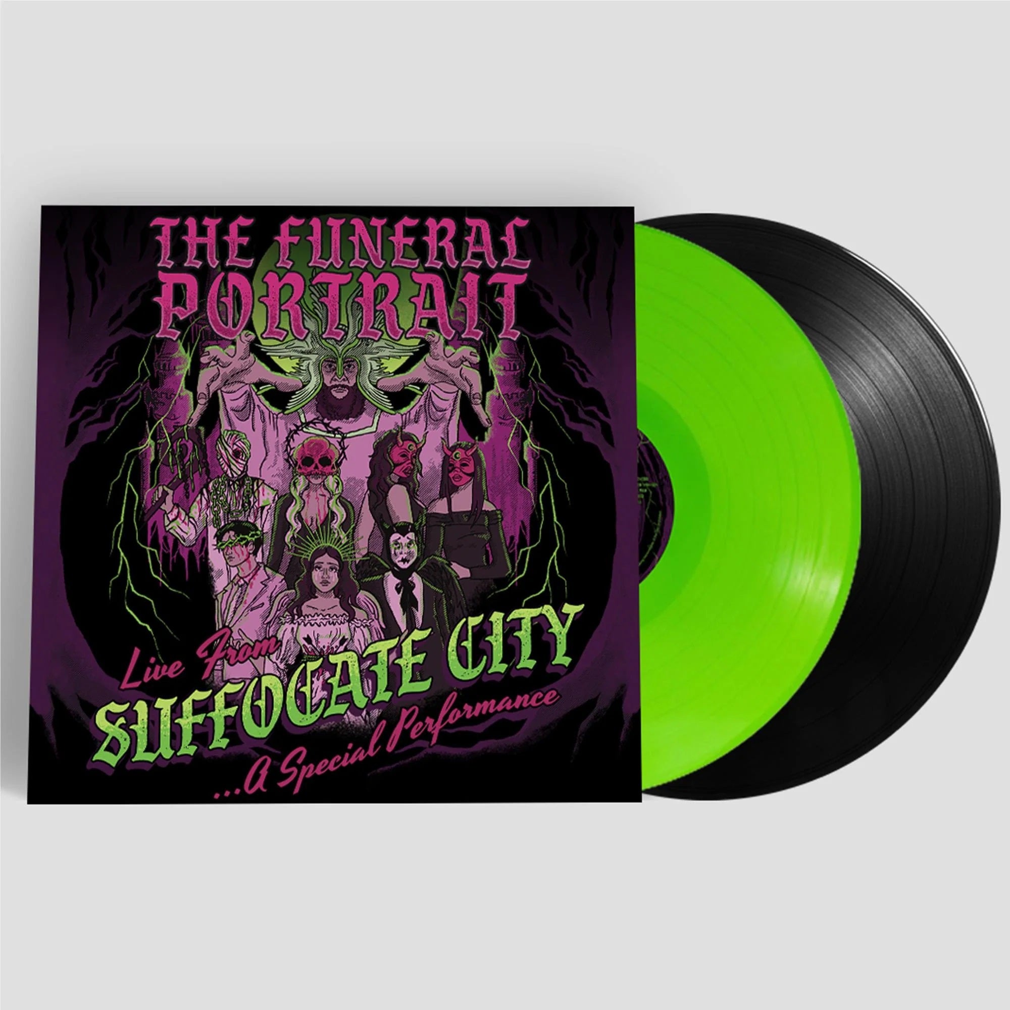 Funeral Portrait - Live From Suffocate City (2LP Lime Green & Black vinyl) - Vinyl - New - PRE-ORDER