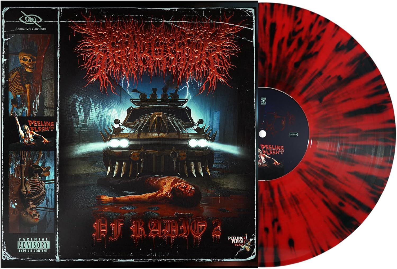 Peeling Flesh - PF Radio 2 (Solid Splatter vinyl) - Vinyl - New