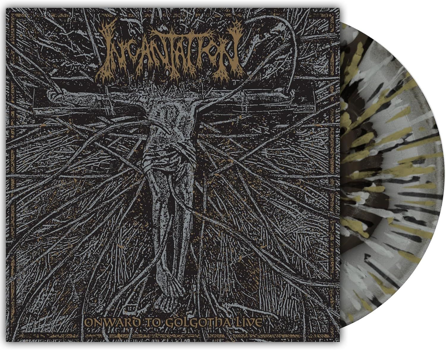 Incantation - Onward To Golgotha Live (2LP Custom Merge with Splatter vinyl gatefold) - Vinyl - New