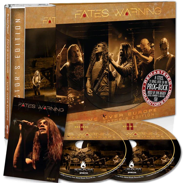 Fates Warning - Live Over Europe: Collector's Edition (2025 2CD remastered reissue with slipcase) - CD - New