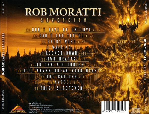 Moratti, Rob - Sovereign - CD - New