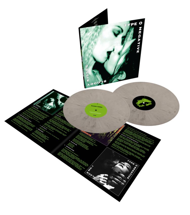 Type O Negative - Bloody Kisses (Ltd. Ed. 2024 30th Anniversary 2LP Suspended In Dusk Grey Slime vinyl gatefold reissue) - Vinyl - New