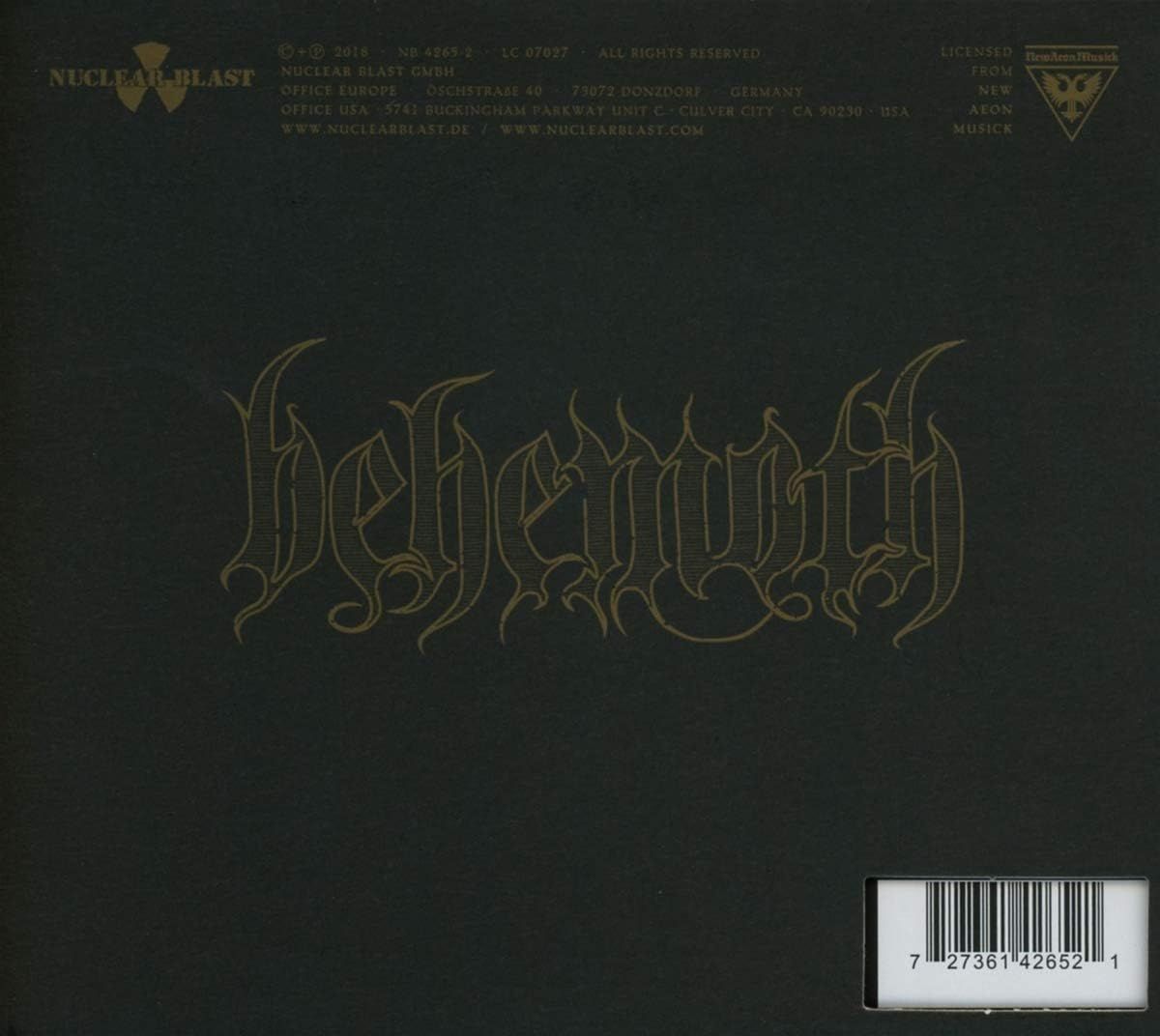 Behemoth - I Loved You At Your Darkest (w. slipcase)- CD - New