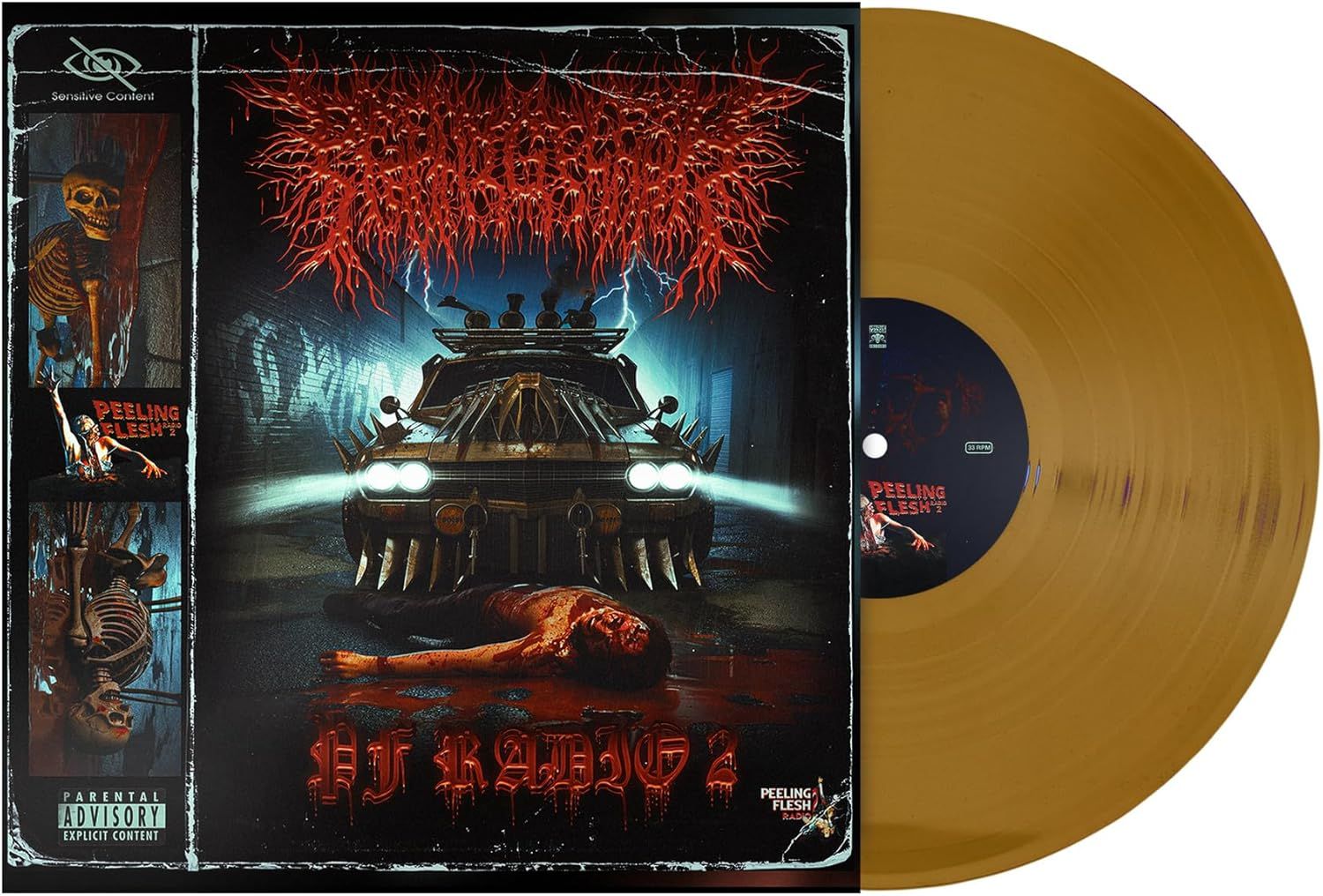 Peeling Flesh - PF Radio 2 (Gold vinyl) - Vinyl - New