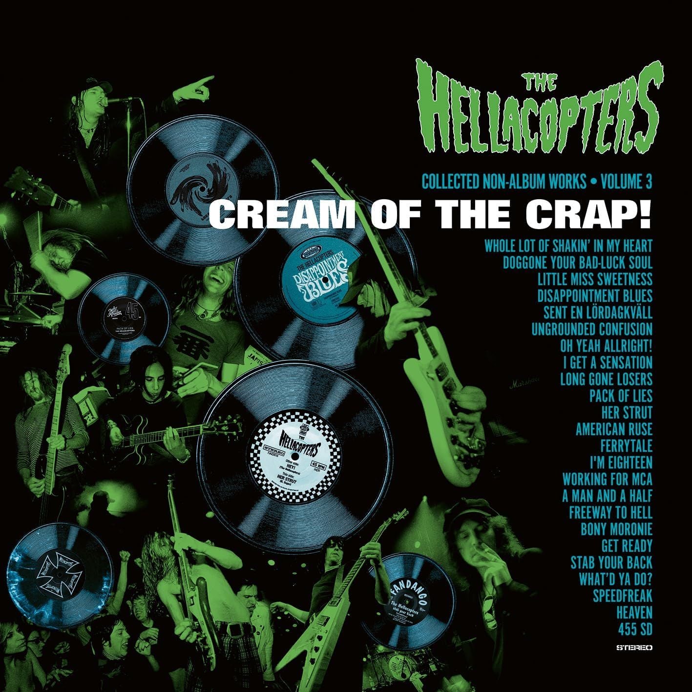 Hellacopters - Cream Of The Crap! Collected Non-Album Works: Volume 3 (2LP Green vinyl gatefold) - Vinyl - New