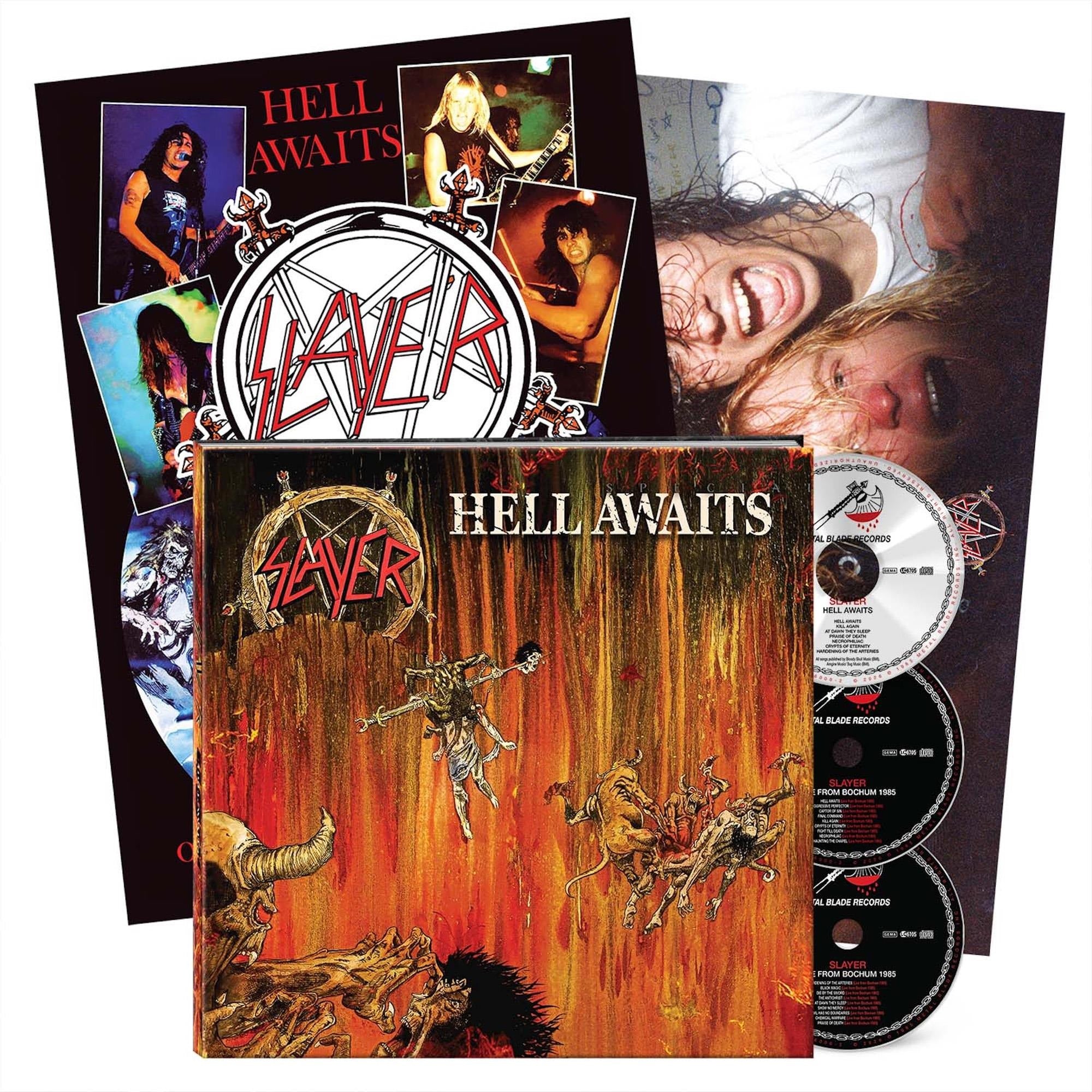Slayer - Hell Awaits (40th Anniversary Ed. 3CD Earbook reissue) - CD - New - PRE-ORDER