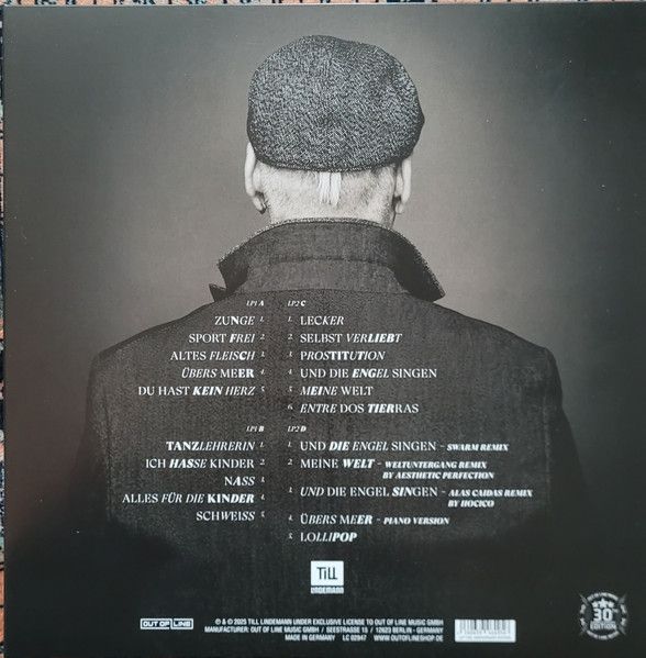 Lindemann, Till - Zunge 2025 (Out Of Line Music 30th Anniversary Deluxe Ed. 2026 2LP gatefold reissue) - Vinyl - New