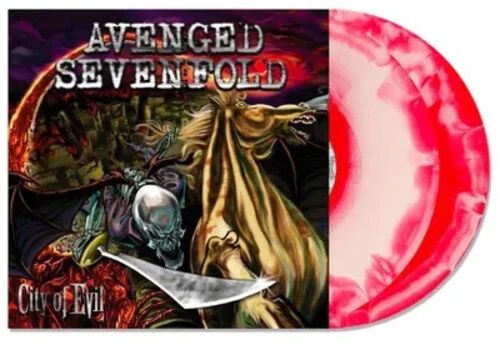 Avenged Sevenfold - City Of Evil (Red And White Swirl Coloured 2LP) - Vinyl - New