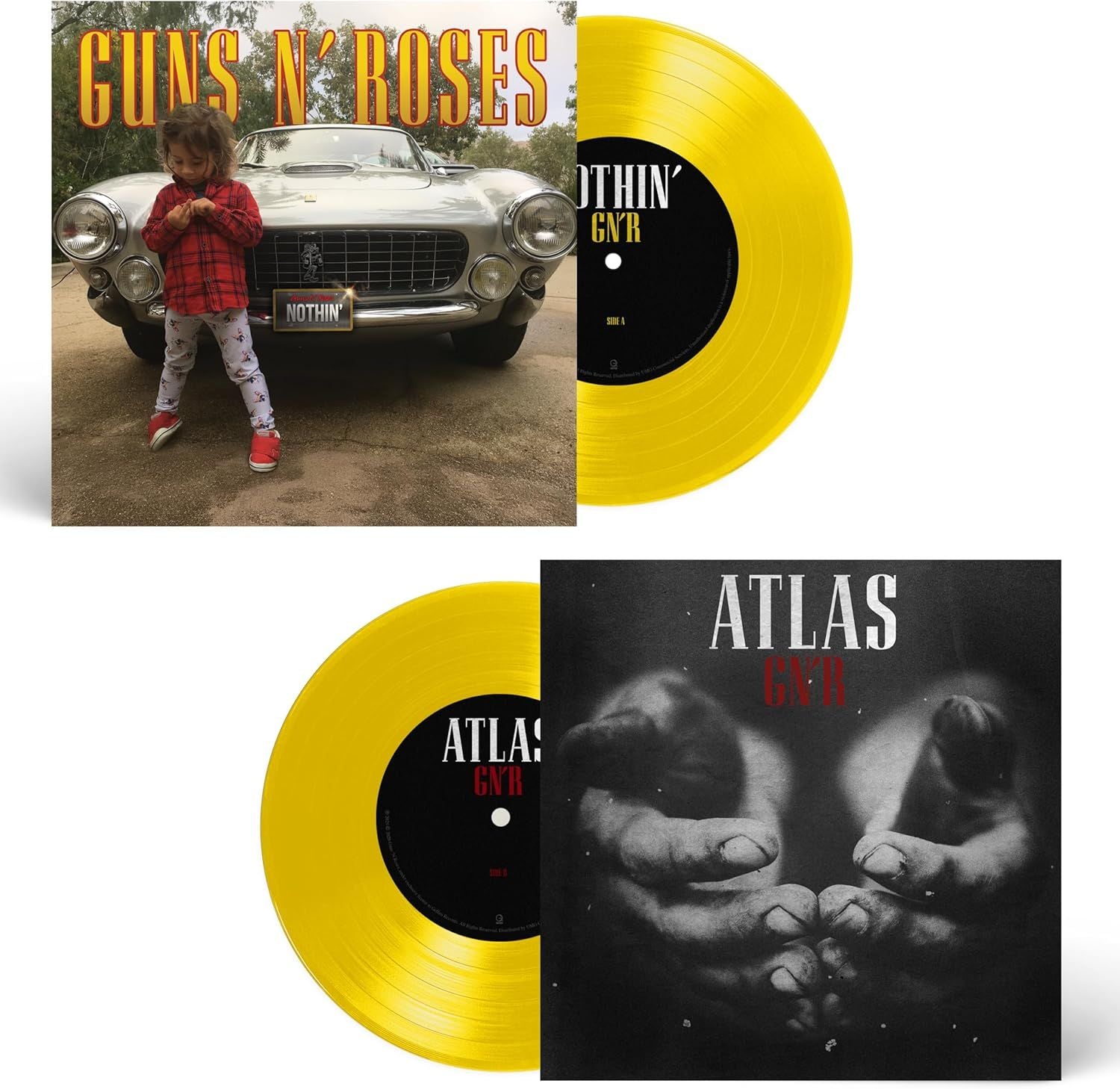 Guns N' Roses - Nothin'/Atlas (Canary Yellow Vinyl 7") - Vinyl - New