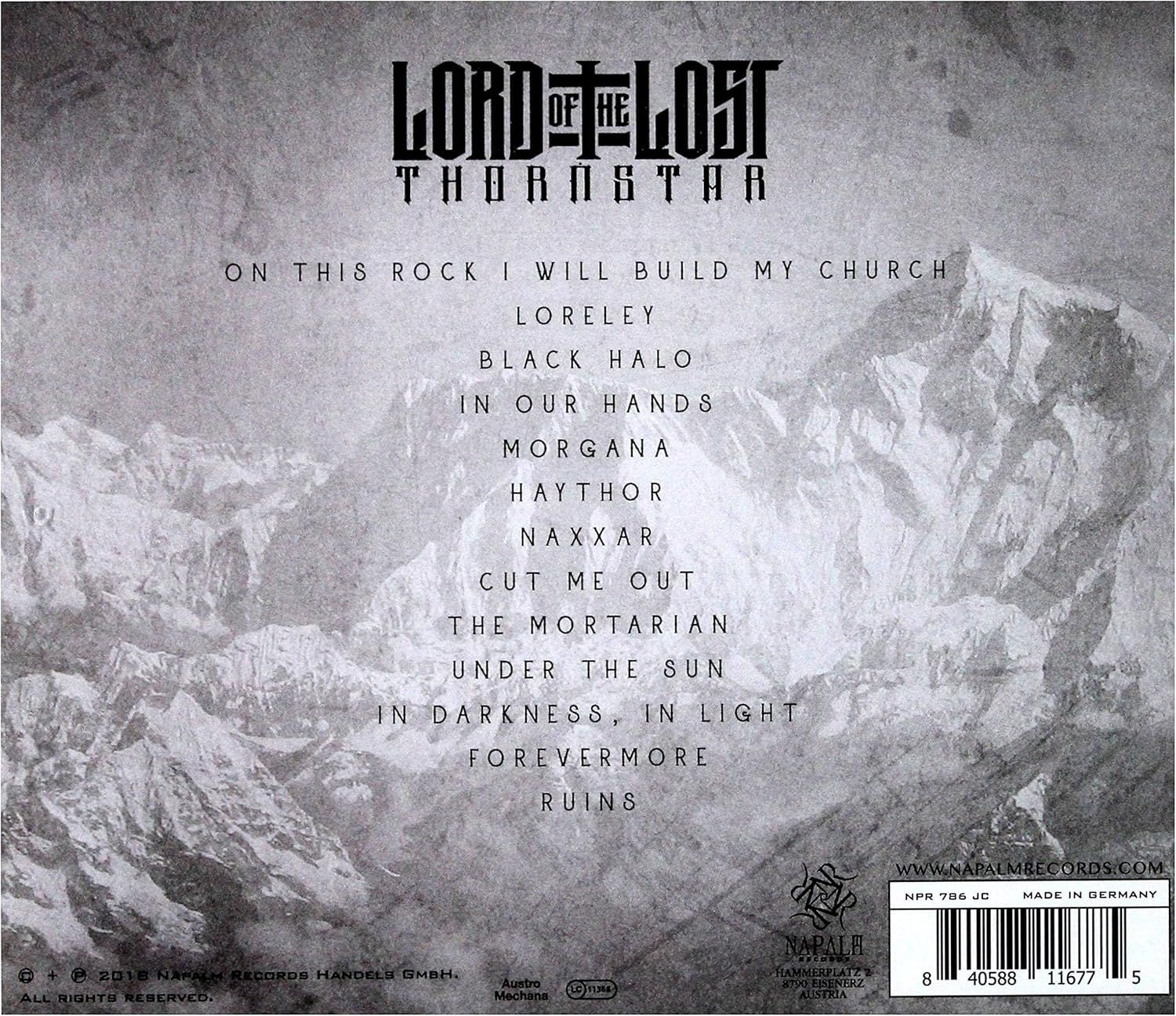 Lord Of The Lost - Thornstar - CD - New
