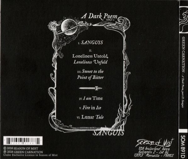 Green Carnation - Dark Poem Part II, A: Sanguis - CD - New