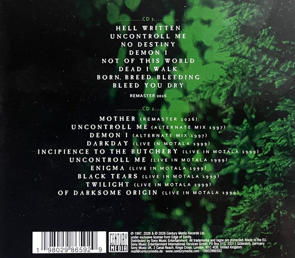 Edge Of Sanity - Cryptic (Ltd. Deluxe Ed. 2026 2CD remastered reissue with slipcase) - CD - New