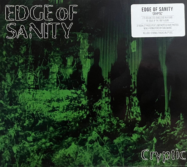 Edge Of Sanity - Cryptic (Ltd. Deluxe Ed. 2026 2CD remastered reissue with slipcase) - CD - New