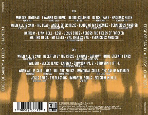 Edge Of Sanity - Elegy: Chapter II (Ltd. Deluxe Ed. 2CD remastered & remixed demo recordings with slipcase) - CD - New