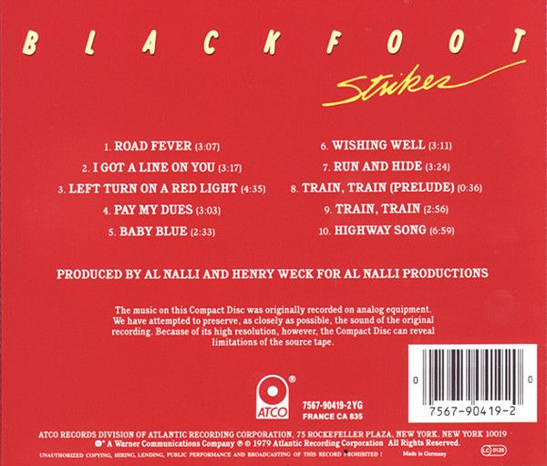 Blackfoot - Strikes - CD - New