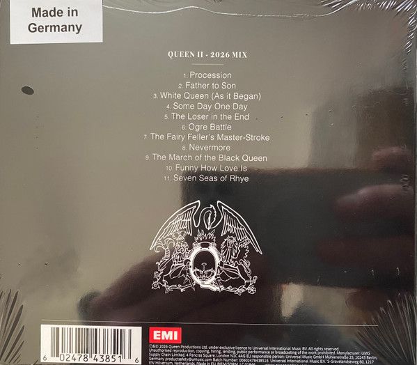 Queen - Queen II (2026 Remix) - CD - New