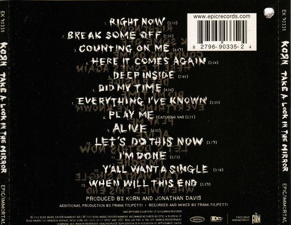 Korn - Take A Look In The Mirror (U.S) - CD - New