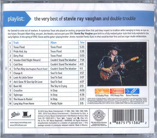 Vaughan, Stevie Ray - Playlist: The Very Best Of Stevie Ray Vaughan And Double Trouble - CD - New