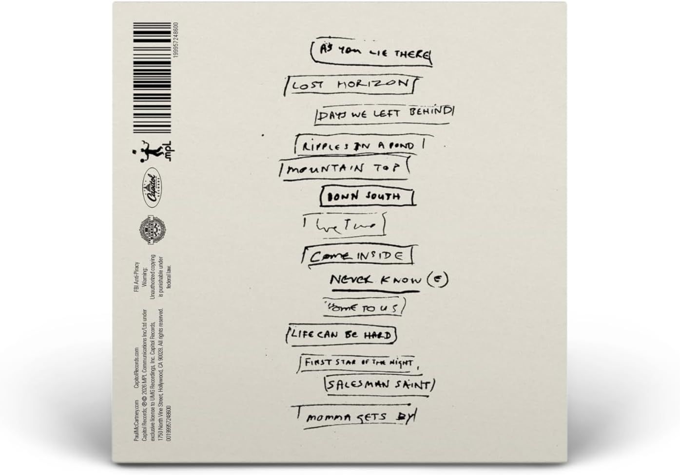 McCartney, Paul - Boys Of Dungeon Lane, The - CD - New