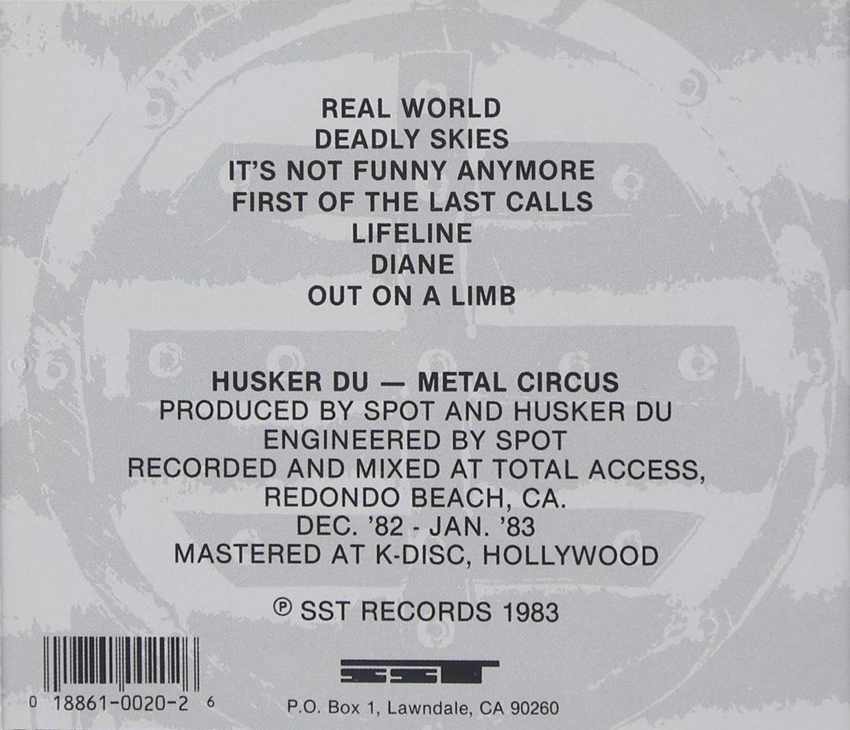 Husker Du - Metal Circus (EP) - CD - New