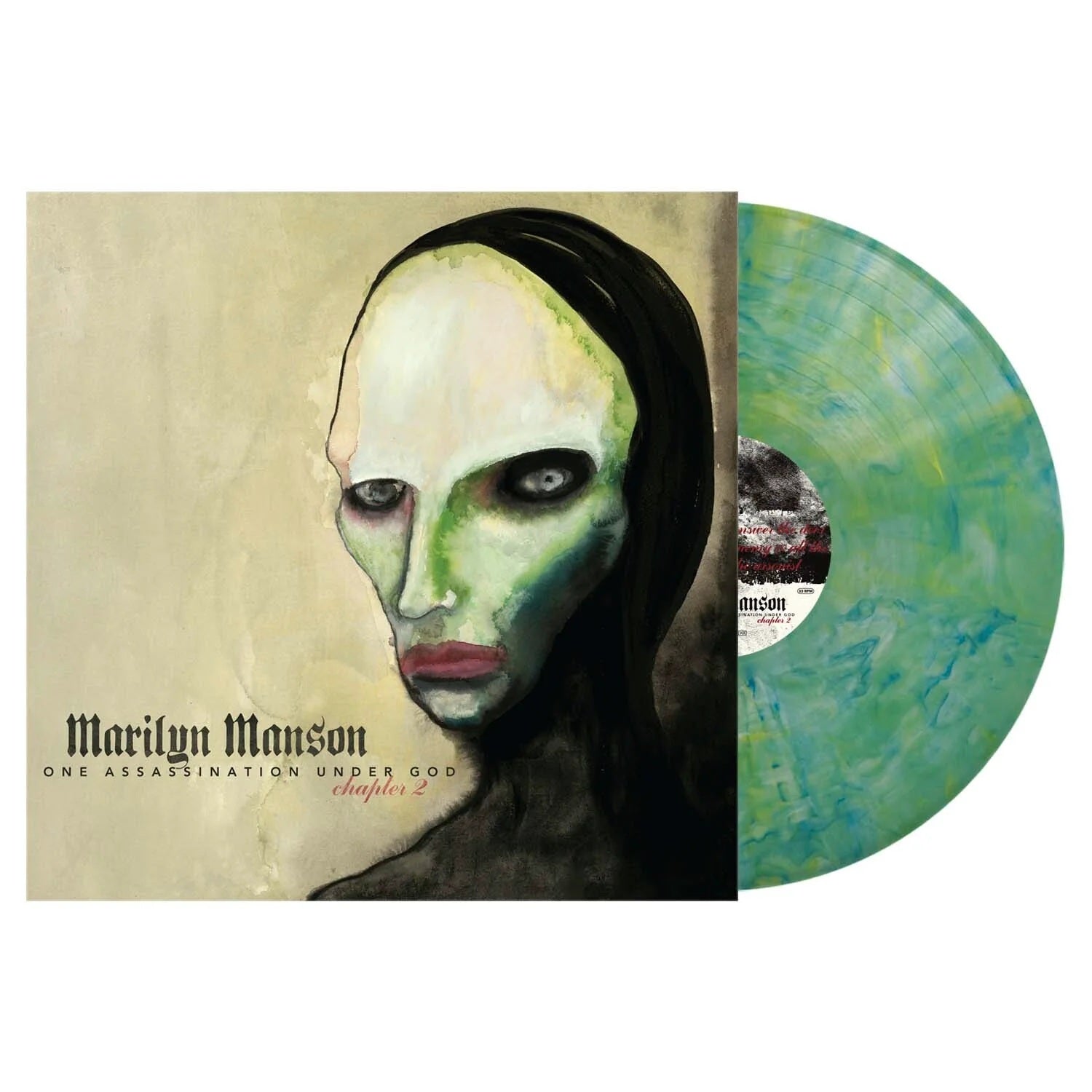 Manson, Marilyn - One Assassination Under God: Chapter 2 (Green/Blue Marble vinyl) - Vinyl - New - PRE-ORDER