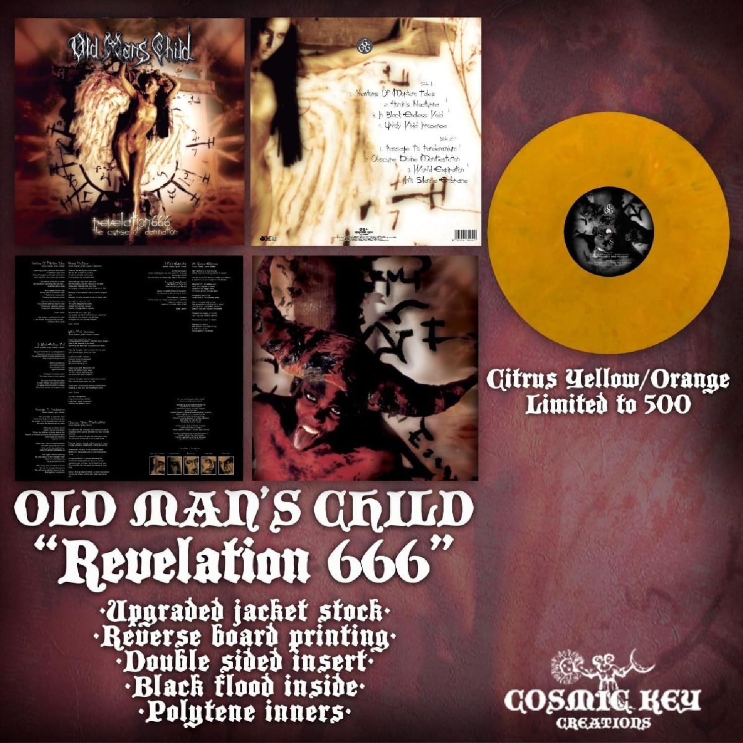 Old Mans Child - Revelation 666: The Curse Of Damnation (Transparent Orange Vinyl) - Vinyl - New