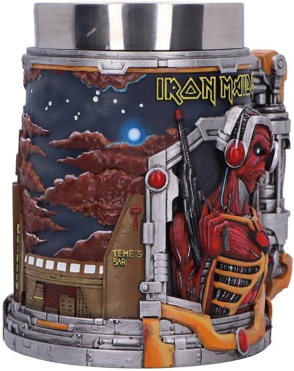 Iron Maiden - Tankard Somewhere In Time - Pint (560ml) 14.5cm high quality resin cast w. removable stainless steel insert)