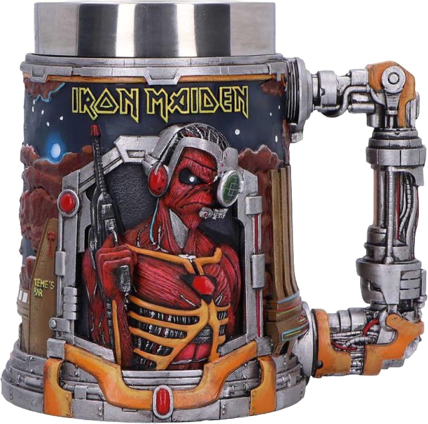 Iron Maiden - Tankard Somewhere In Time - Pint (560ml) 14.5cm high quality resin cast w. removable stainless steel insert)