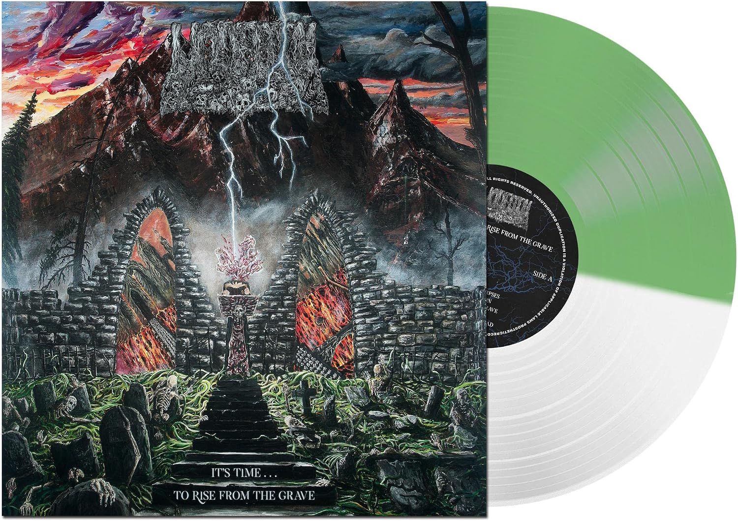 Undeath - It's Time... To Rise From The Grave (Ltd. Ed. Clear/Cemetery Moss vinyl) - Vinyl - New