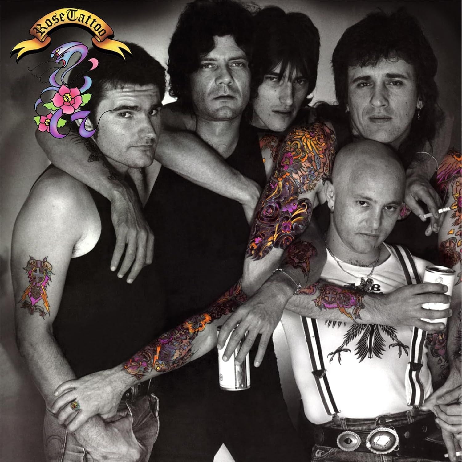 Rose Tattoo - Assault And Battery (2026 Ltd. Ed. White & Black Swirl Coloured Vinyl) - Vinyl - New