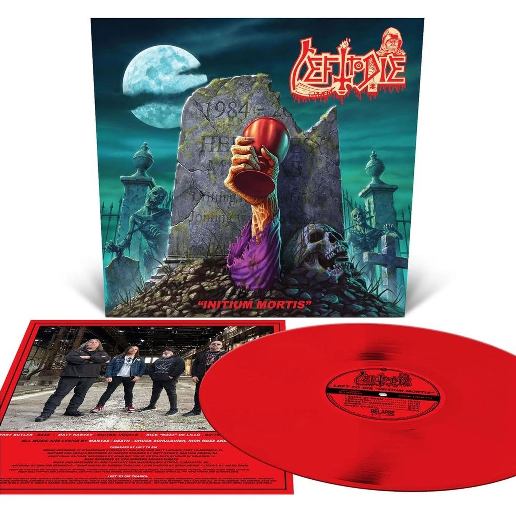 Left To Die - Initium Mortis (Blood Red vinyl) - Vinyl - New - PRE-ORDER