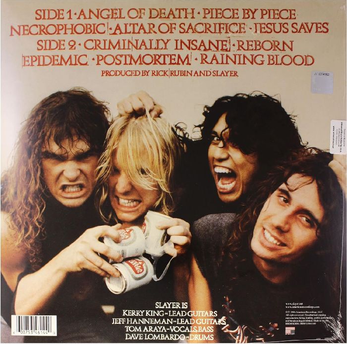 Slayer - Reign In Blood (Euro.) - Vinyl - New