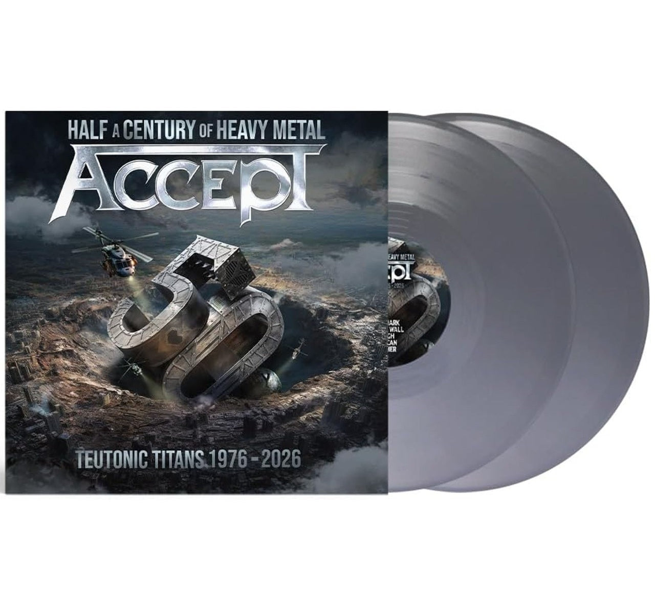 Accept - Teutonic Titans 1976-2026 (2LP Solid Silver vinyl) - Vinyl - New - PRE-ORDER