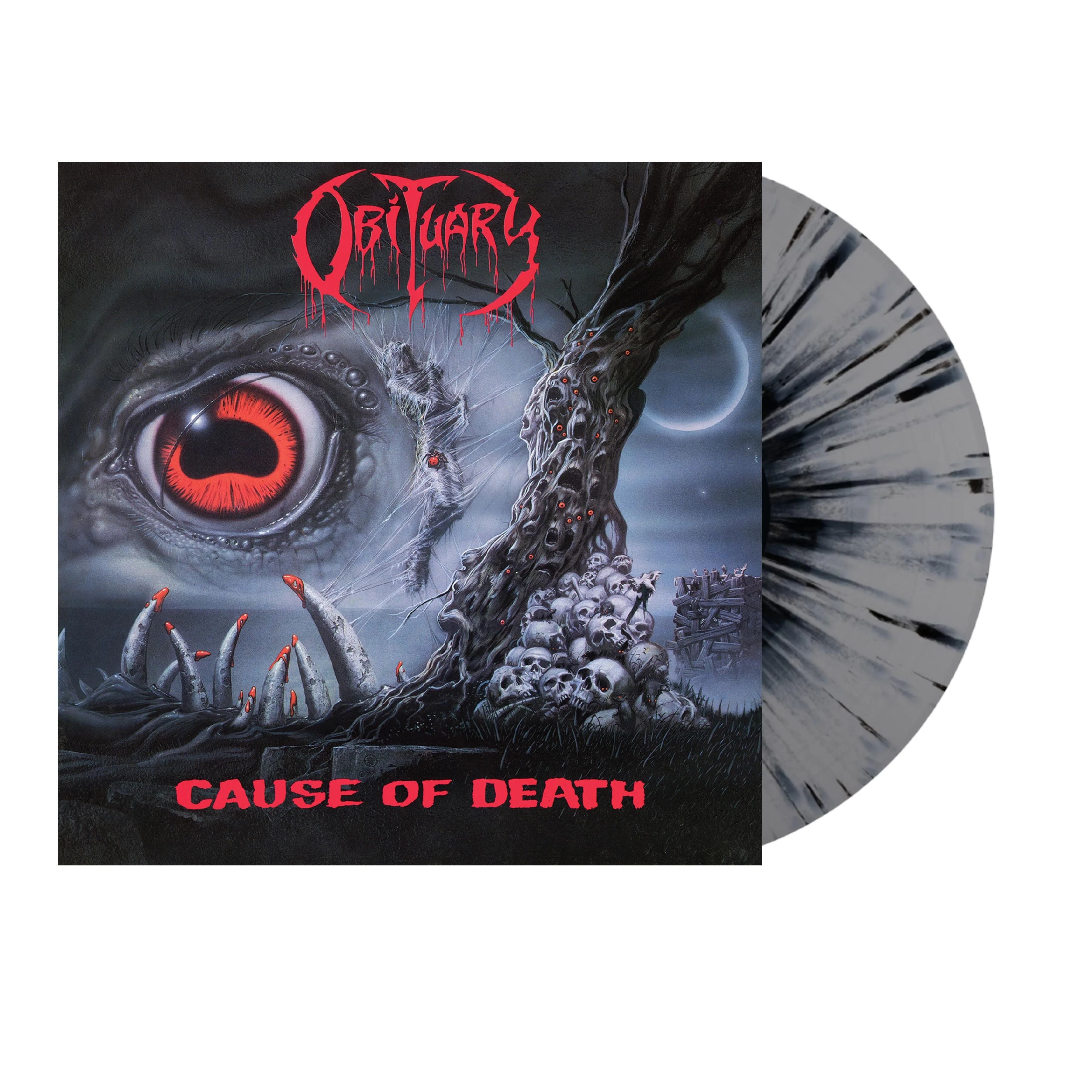 Obituary - Cause Of Death (2026 Grey w. Black Splatter Remaster) - Vinyl - New