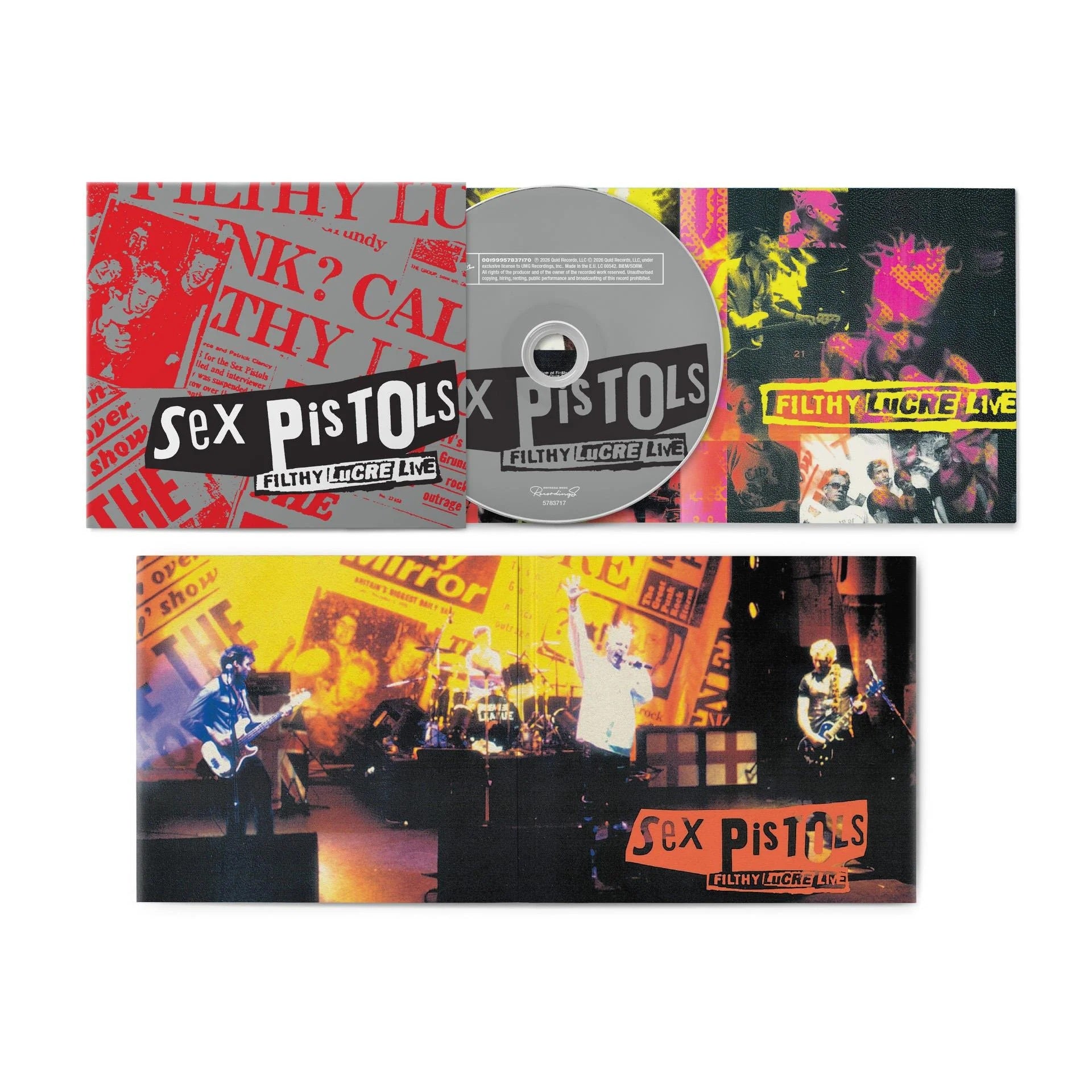 Sex Pistols - Filthy Lucre Live (30th Anniversary Ed.) - CD - New - PRE-ORDER
