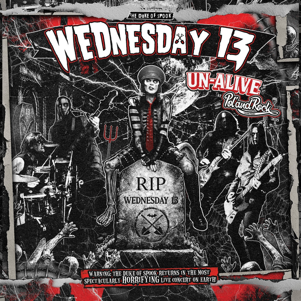 Wednesday 13 - Un-Alive From Pol'and'Rock 2025 (2LP) - Vinyl - New - PRE-ORDER