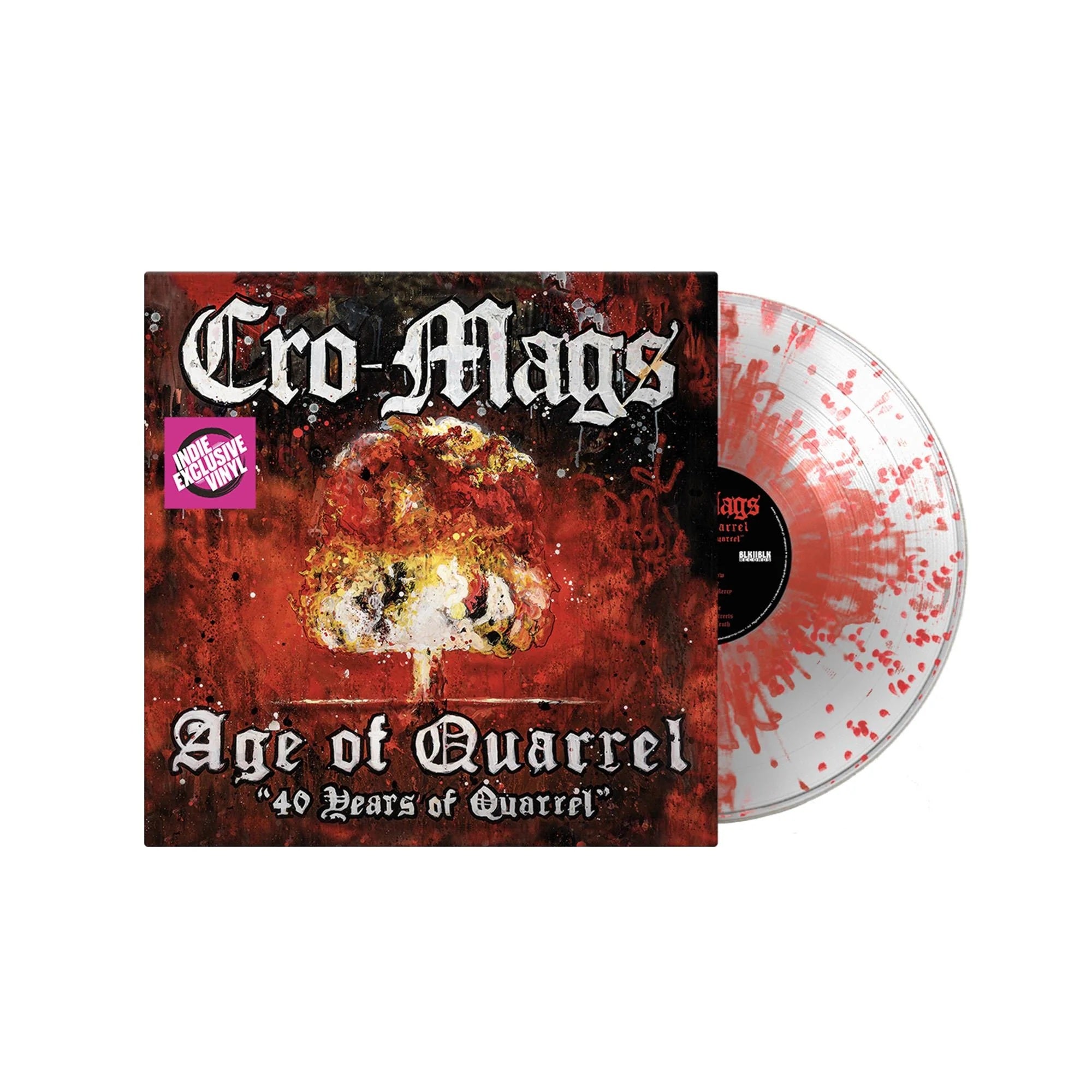Cro-Mags - Age Of Quarrel: 40 Years Of Quarrel (Crystal/Red Splatter vinyl) - Vinyl - New - PRE-ORDER