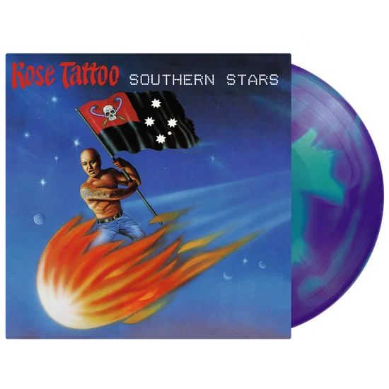 Rose Tattoo - Southern Stars (Ltd. Ed. 2026 Turquoise & Blue Swirled vinyl reissue - numbered ed. of 750) - Vinyl - New