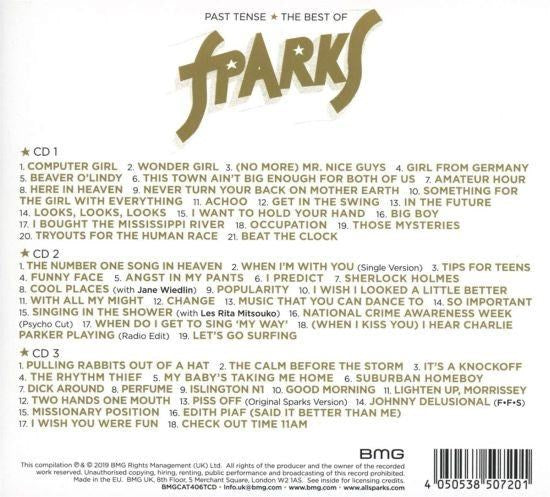 Sparks - Past Tense - The Best Of Sparks (Deluxe Ed. 3CD) - CD - New