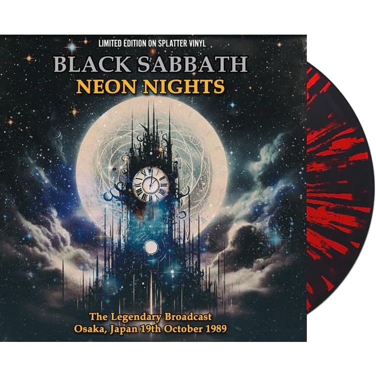 Black Sabbath - Neon Nights (Black & Red Splatter Vinyl - Radio Broadcast) - Vinyl - New