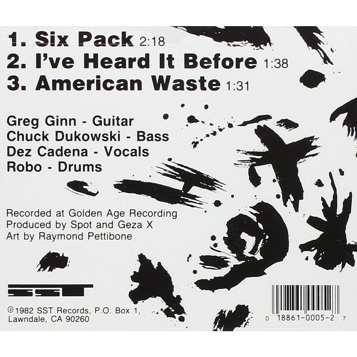 Black Flag - Six Pack - CD - New