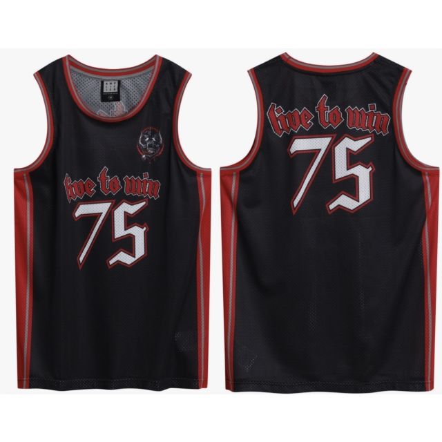 Motorhead - Live To Win Black Basketball Jersey - 100% Official Merchandise