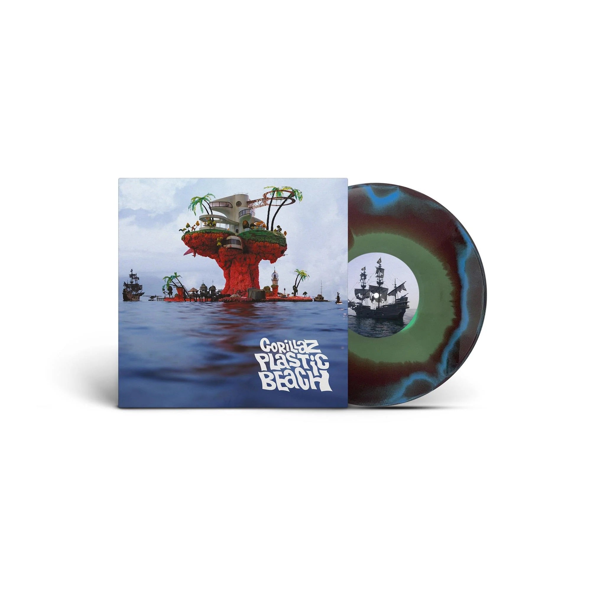 Gorillaz - Plastic Beach (Ltd. Ed. 180g Blue, Green & Orange vinyl) - Vinyl - New - PRE-ORDER