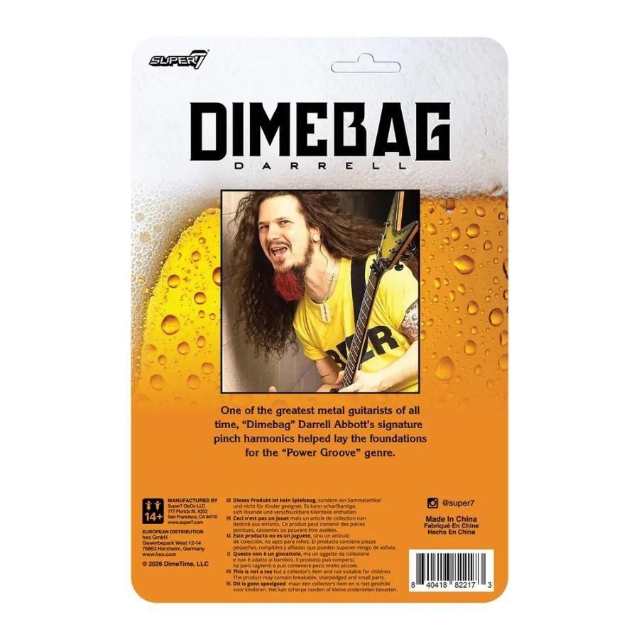 Pantera - Dimebag Darrell (Beer) 3.75 inch Super7 ReAction Figure