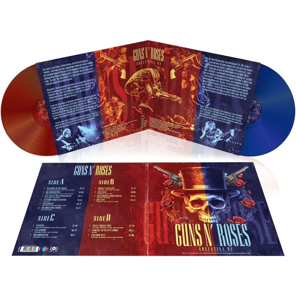 Guns N Roses - Argentina 92 (Ltd. Ed. Live Radio Broadcast Coloured 2LP) - Vinyl - New