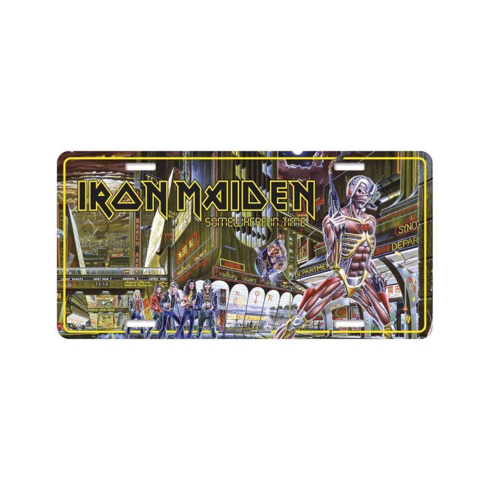 Iron Maiden - Number Plate (305mm x 150mm) - Somewhere In Time - COMING SOON