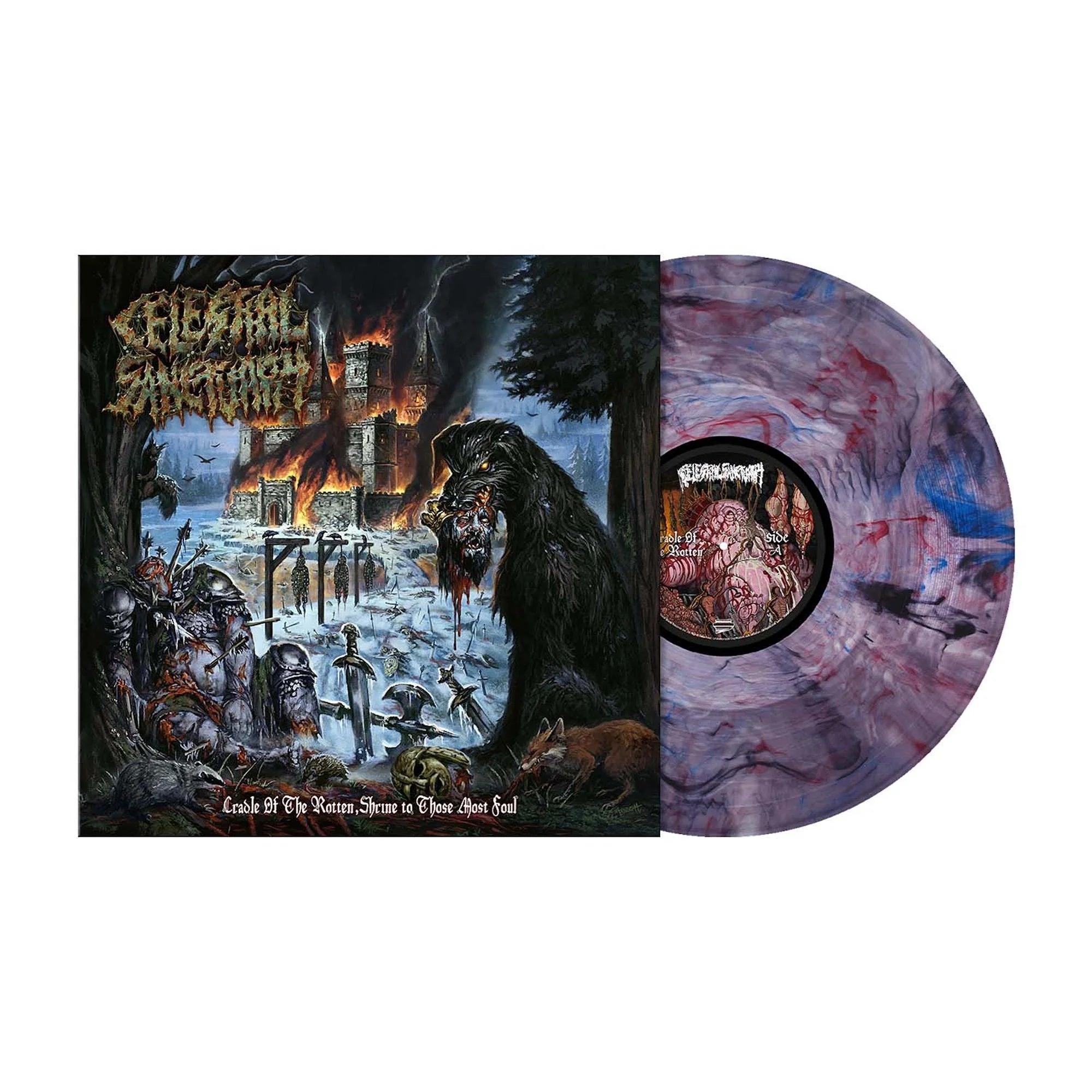 Celestial Sanctuary - Cradle Of The Rotten, Shrine To Those Most Foul (Wild Berry Marbled vinyl) - Vinyl - New - PRE-ORDER