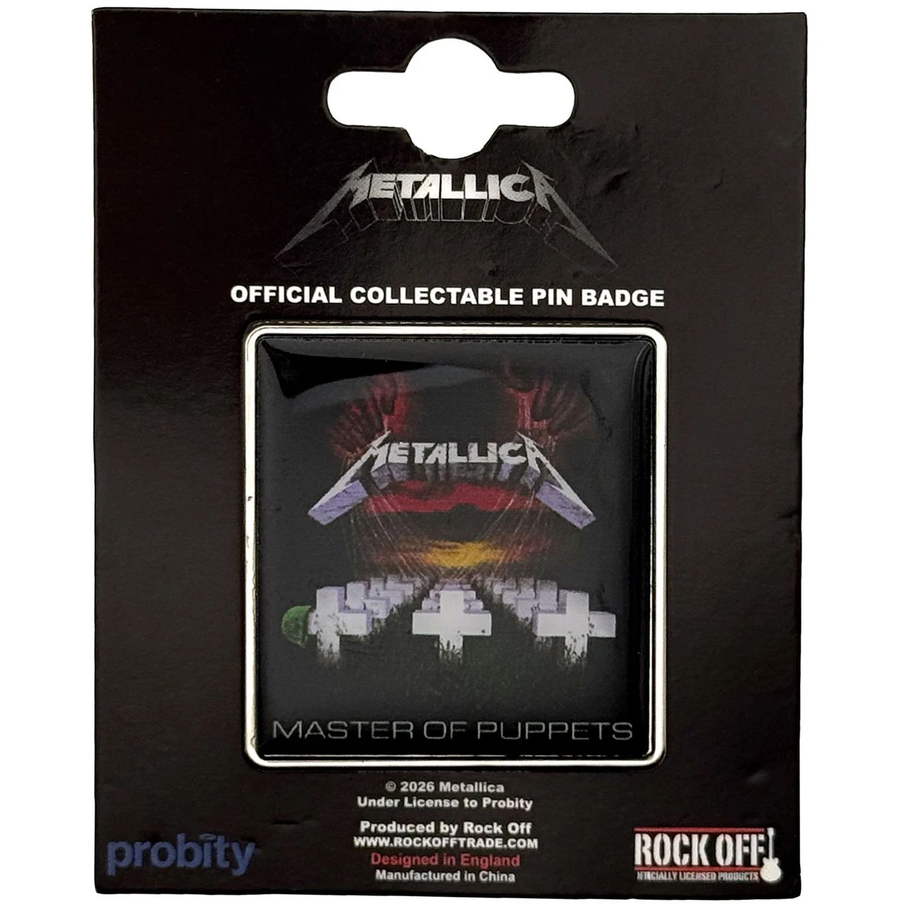 Metallica - Pin Badge () - Master Of Puppets